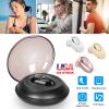 IPX5 Waterproof Unilateral Wireless Earbud Mini In-Ear Headset Rechargeable with Built-in Mic Charging Case Sweat Resistant Earphone