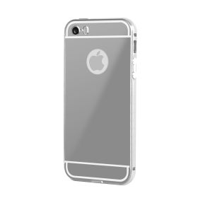Slim Shock-resistant Mirror Case For iPhone 5/5s (Option: IP5MirrorCase Silver)