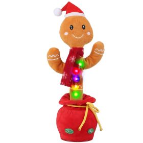 Kid Electric Dance Toy Christmas Elk Snowman Senior Penguin Plush Toy Interactive Sing Song Whirling Mimicking Recording Light up Toy (Option: DancingToy Seniors)