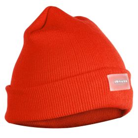 Unisex 5 LED Knitted Beanie Winter Warm Hat Camping Jogging Running Cap Headlamp (Option: LEDHeadlampBeanie Orange)