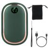 Rechargeable Hand Warmer Electric Hand Heater Portable Reusable Pocket Warmer Power Bank with Digital Display Sunset Light 3 Levels Double-sided Heati