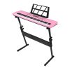 61 Keys Digital Music Keyboard Electric Piano Electronic Musical Instrument Kids Learning Keyboard with Microphone Stand for 3-12 Year Old Kids Girls