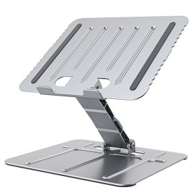 Laptop Stand Riser Stepless Angle Adjustable Ergonomic Notebook Holder Heat Dissipation Notebook Elevator for Laptop Tablet Drawing Board up to 15.6in (Option: LaptopStand Silver)