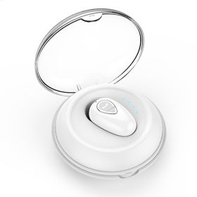 IPX5 Waterproof Unilateral Wireless Earbud Mini In-Ear Headset Rechargeable with Built-in Mic Charging Case Sweat Resistant Earphone (Option: WirelessEarbud Silver)