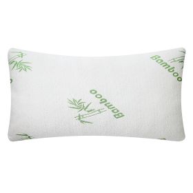Bamboo Memory Foam Pillow Hypoallergenic Bed Pillow For Head Neck Rest Sleeping Shredded Pillow W/ Washable Cover (Option: GiftBambooPillow Queen)