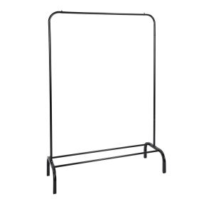 33lbs Loading Garment Racks Freestanding Clothing Racks Clothes Rack Stands Organizer with Bottom Shelf for Dormitory Home (Option: GarmentRack Black)