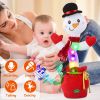 Kid Electric Dance Toy Christmas Elk Snowman Senior Penguin Plush Toy Interactive Sing Song Whirling Mimicking Recording Light up Toy