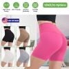 Women\'s High Waist Biker Shorts Tummy Control Pants Athletic Leggings Spandex Booty Shorts with 6.3In Inseam No Front Seam for Workout Yoga Running V