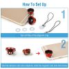 Phone Camera Lens Kit Magnetic 180°Fisheye Lens 0.67xWide Angle 10X Macro Lens for iPhone X /8/7/6s Samsung Galaxy S10/S9
