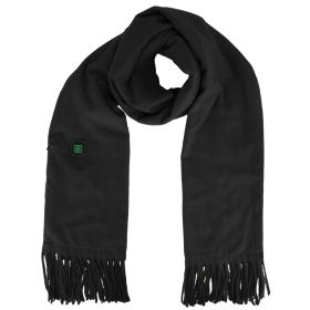 Electric Heated Winter Scarf USB Heating Neck Wrap Unisex Heated Neck Shawl Soft Warm Scarves 3 Heating Modes for Outdoor Cycling Skiing Skating (Option: HeatedScarf Black)