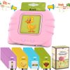 224 Words Kid Flash Talking Cards 112 Card Electronic Cognitive Audio Toddler Reading Machine Animal Shape Color Repeated Learning Cards English For C