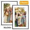 2 Packs 16x24in Picture Frames Wall Gallery Photo Frame Wall Mounted Poster Display Frame  for Horizontal Vertical Wall Mounted