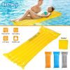 Inflatable Pool Float Raft Foldable Float Lounge Chair Swimming Pool Water Mat with Pillow Air Mat Mattress For Adults & Kids