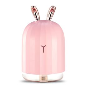 220ml Cool Mist Humidifier Ultrasonic Air Diffuser Atomizer w/7 Color Breathing Lights  Auto Off Office Home Yoga (Option: USBAirHumidifier Rabbit)