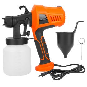 700W Electric Paint Sprayer Handheld HVLP Spray Painter Painting Spray Gun For Fences Brick Walls w/ 3 Spray Patterns 800ML Detachable Cup (Option: PaintSprayer Orange)