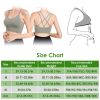 3Packs Women Cross Back Sport Bras Padded Strappy Medium Support Bras Sexy Fitness Tank Tops with Removable Pads for Gym Yoga Workout Running
