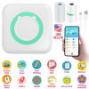 Pocket Wireless Thermal Printer Portable Mini Sticker Maker Machine Rechargeable Inkless Photo Printer for Printing Label Journal Study Notes Memo Pho