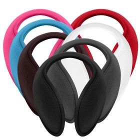 2Pcs Ear Warmers Unisex Winter Earmuffs Behind-the-Head for Winter Running Walking Dog Travel (Option: GiftEarWarmer2PCSKit BRN)