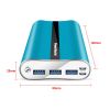 Portable Charger PowerMaster 20000mAh Power Bank Total 5.8A Output 3-USB Ports External
Battery Pack Portable Phone Charger for IOS Phone11/Pro/Max/8