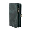 Phone Wallet Case For iPhone 8 Portable Wallet Case 2 in 1 Leather Zipper Magnetic Detachable 13 Card Slots Money Pocket Clutch Cover W/ID Widows
