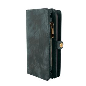 Phone Wallet Case For iPhone 8 Portable Wallet Case 2 in 1 Leather Zipper Magnetic Detachable 13 Card Slots Money Pocket Clutch Cover W/ID Widows (Option: IP8WalletCase Blue)