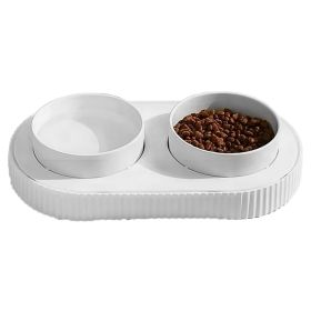 Heated Water Bowl For Dogs And Cats Ceramic Heated Pet Water Bowl Food Warmer USB Powered Thermal Pet Bowl Provide Fresh Non Freezing Drinkable Water (Option: HeatedWaterBowl 2Bowl)