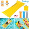 Inflatable Pool Float Raft Foldable Float Lounge Chair Swimming Pool Water Mat with Pillow Air Mat Mattress For Adults & Kids