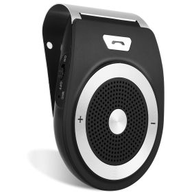 Car Wireless Speakerphone Wireless V4.1 In-Car Speaker Hands-free Calling Music Player Sun Visor Audio Receiver Car Kit (Option: BTSpeakerCarKit Black)