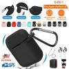 Silicone Case for Apple AirPod 1 2 AirPods Protective Cover Skin w/Strap Ear Hooks Watch Band Holder