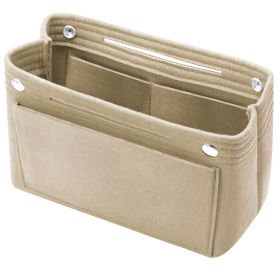 Felt Handbag Insert Organizer Purse Tote Shaper Bag in Bag Cosmetic Bag Handbag Purse Organizer (Option: HandBag White)
