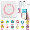 Pocket Wireless Thermal Printer Portable Mini Sticker Maker Machine Rechargeable Inkless Photo Printer for Printing Label Journal Study Notes Memo Pho