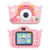 Dinosaur Kids Selfie Camera Cartoon Camera 48MP 1080P HD Digital Camera with Cartoon Case Card Reader 32G MMC Card for Boys Girls Aged 6+ Years Old