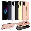 Finger Strap Phone Case for iPhone X Drop-protection Finger Ring Rugged Phone Case with Kickstand Dual Layer Case