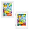 11.69x16.53in Kids Art Frame Front Opening Wooden Frame Artwork Display Storage Frame A3 Picture Frame Wall Display for Photo Art Projects Picture Chi
