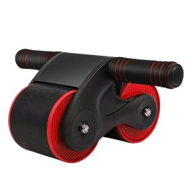 Automatic Rebound Abdominal Wheel Anti-slip AB Roller Wheel with Kneel Pad Phone Holder Home Gym Abdominal Exerciser for Men Women (Option: AbdominalWheel Red)