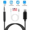 IOS 8 Pin to 3.5mm Aux Car Audio Adapter Cord 3.5mm Headphone Jack Adapter Fit For iPhone 13/12/11/XR/XS/X/8/7/6 Plus/SE/iPad Pro/Air/mini/iPod Touch