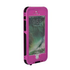 Rugged Water-proof Hybrid Full Cover Case For iPhone 7 (Option: CaseIP7WSD3ProofCase Purple)