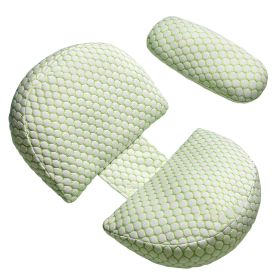 Pregnancy Pillows Adjustable Support Maternity Pillow Soft Side Sleeper Pregnancy Pillows Wedge Pillow with Detachable Pillow Cover (Option: Pillow Green)