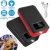 10000mAh Portable Power Bank External Battery Pack Charger Dual USB Charge Ports with LCD Display Flashlight Type C Micro USB Lightning Input Ports