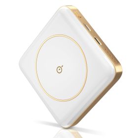 Magnetic Wireless Power Bank 10000mAh Magnetic Portable Charger MagSafe Wireless Power Bank Fit for IOS Phones 14/13/12/11 Series (Option: PowerBank White)