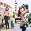 Baby Nappy Diaper Bags Mummy Diaper Duffel Shoulder Bags w/ Wipeable Diaper Changing Pad Transparent Bag Travel Tote Handbags For Overnights
