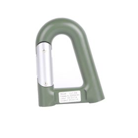 2200mAh Power Bank w/Emergency Flashlight Compass Carabiner-Shaped Hiking Camping Use (Option: GiftCarabiner4in1PB Green)
