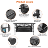 1Pc Folding Camping Table Portable Aluminum Roll-up Picnic BBQ Desk with Carrying Bag Heavy Duty Outdoor Beach Backyard Party Patio
