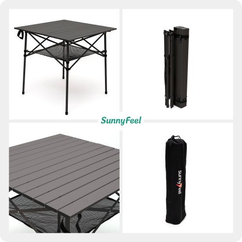 SUNNYFEEL Outdoor Folding Table | Lightweight Compact Aluminum Camping Table SUNNYFEEL Outdoor Folding Table | Lightweight Compact Aluminum Camping Table