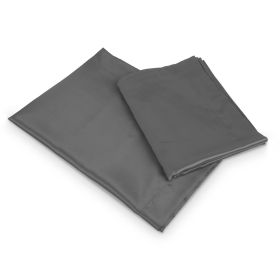 Luxury Silky Satin King Pillowcase Set (Option: 2PcsKingPillowCase Silver)
