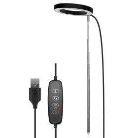 Plant Grow Light LED Full Spectrum Circle Growing Lamp with 3/9/12Hours Auto Timer Setting 9 Dimmable Brightness Height Adjustable for Indoor Plants (Option: GrowLight RedBlue)