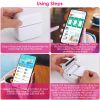 Pocket Wireless Thermal Printer Portable Mini Sticker Maker Machine Rechargeable Inkless Photo Printer for Printing Label Journal Study Notes Memo Pho