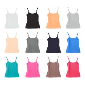 12 PCS Women\'s Camisole Tank Tops in A Pack (Option: Gift12PCSCamis S)