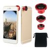 Phone Camera Lens Kit Magnetic 180°Fisheye Lens 0.67xWide Angle 10X Macro Lens for iPhone X /8/7/6s Samsung Galaxy S10/S9