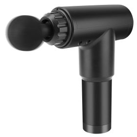 Percussion Massage Gun Rechargeable Deep Tissue Vibration Massager Handheld Leg Body Cordless Massager w/ 4 Interchangeable Heads 6 Intensity (Option: HandheldMassageGun UK)